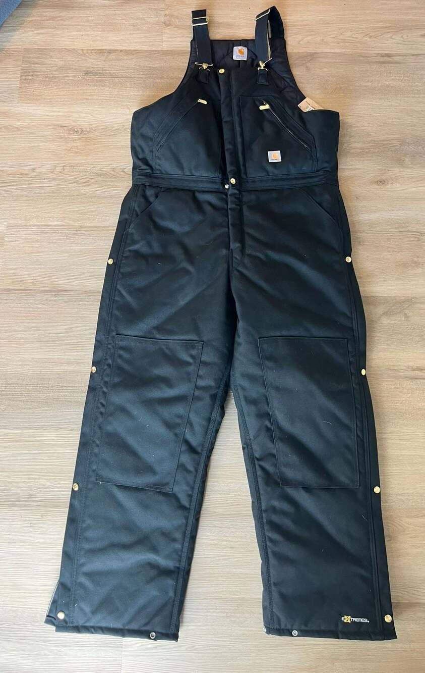 NEW Carhartt,Yukon Extremes Arctic Quilt Lined Bib Overalls,Technical Gear 38x32 - Picture 2 of 10